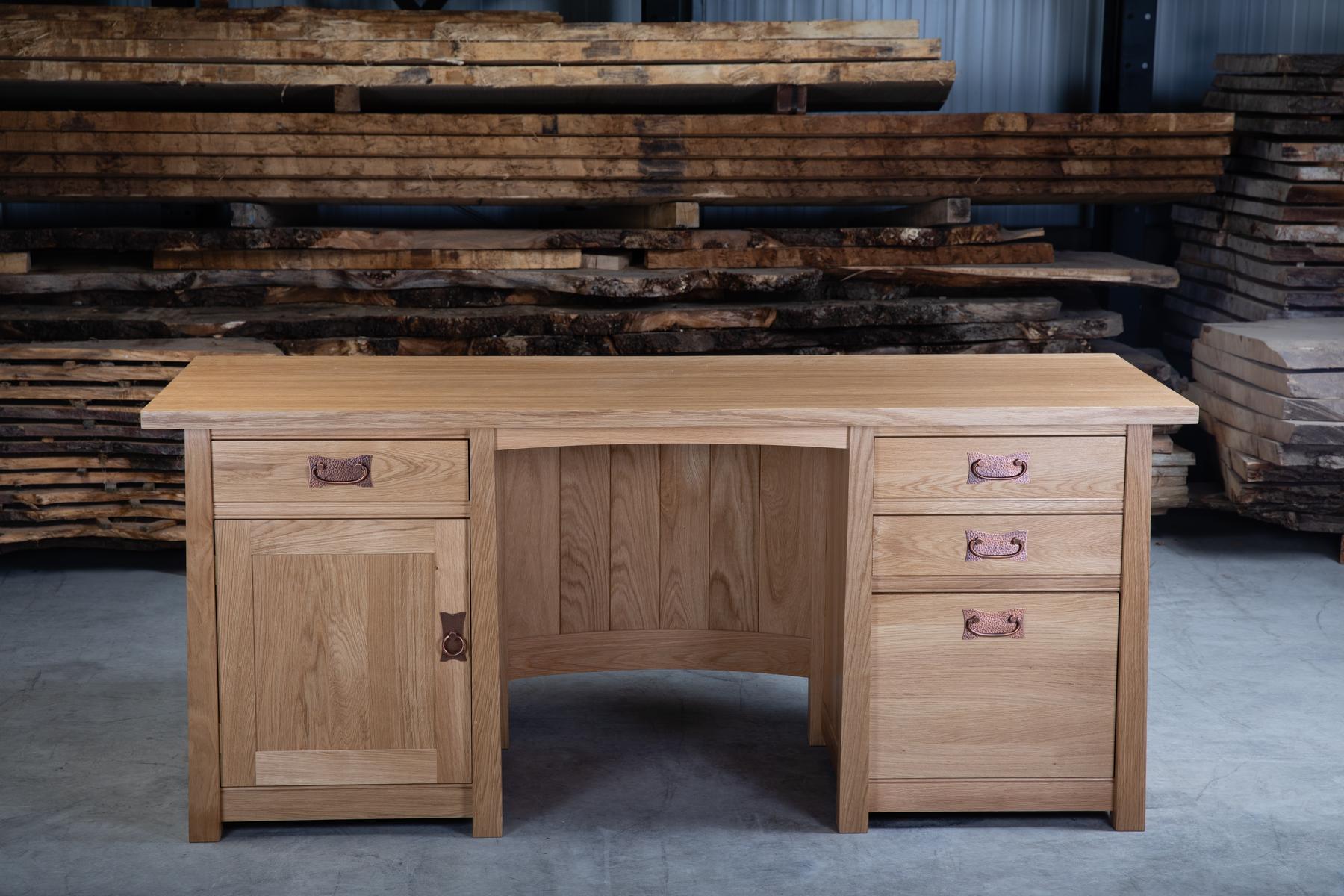 Bespoke Hardwood Desk and Office Furniture Handmade in Yorkshire