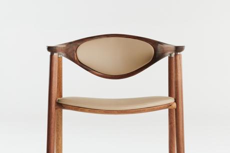 Artisan Naru Chair with Upholstered Backrest