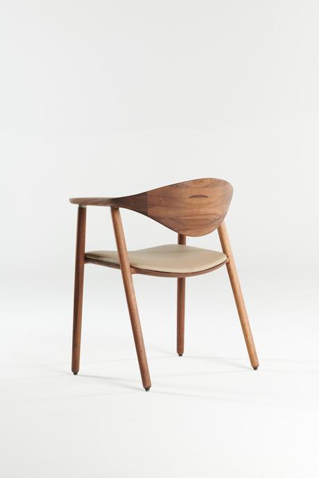 Artisan Naru Chair with Upholstered Backrest