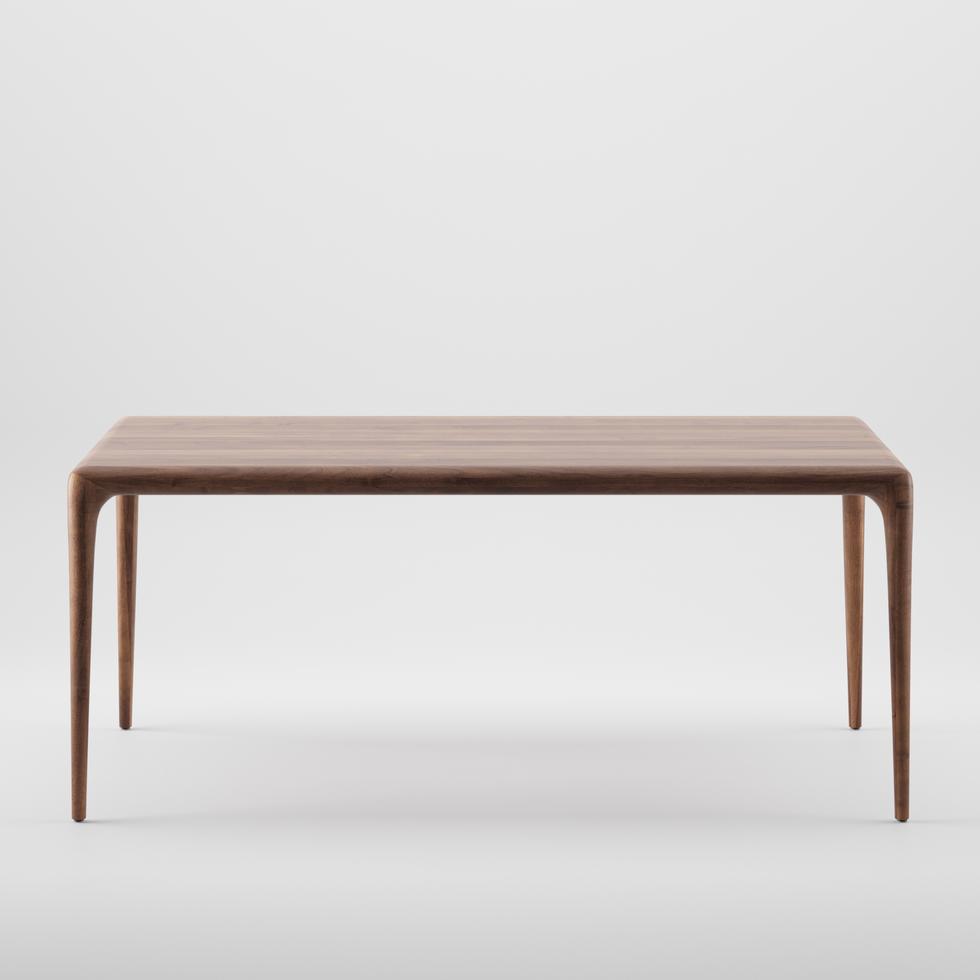 Artisan Latus Table shown in walnut