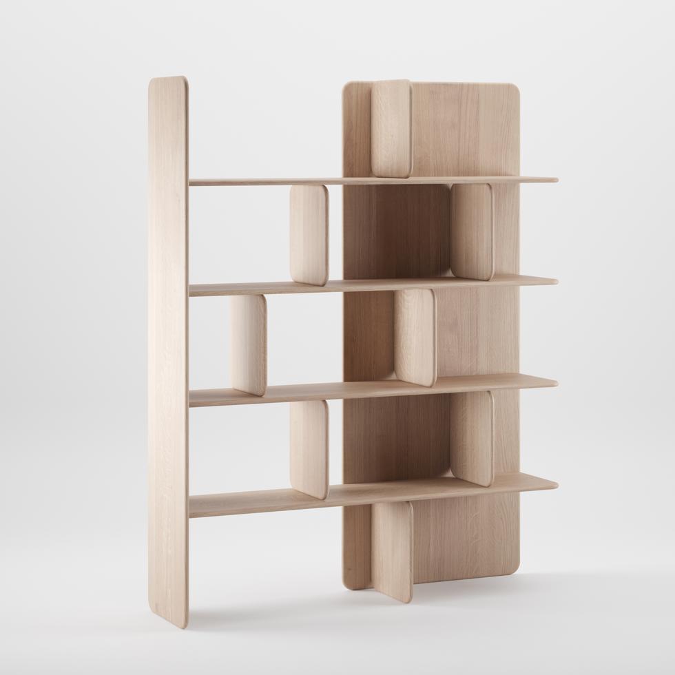 Artisan Soft Shelf shown in oak