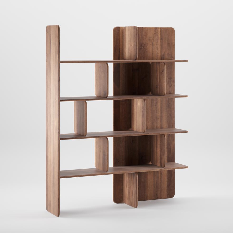 Artisan Soft Shelf shown in walnut