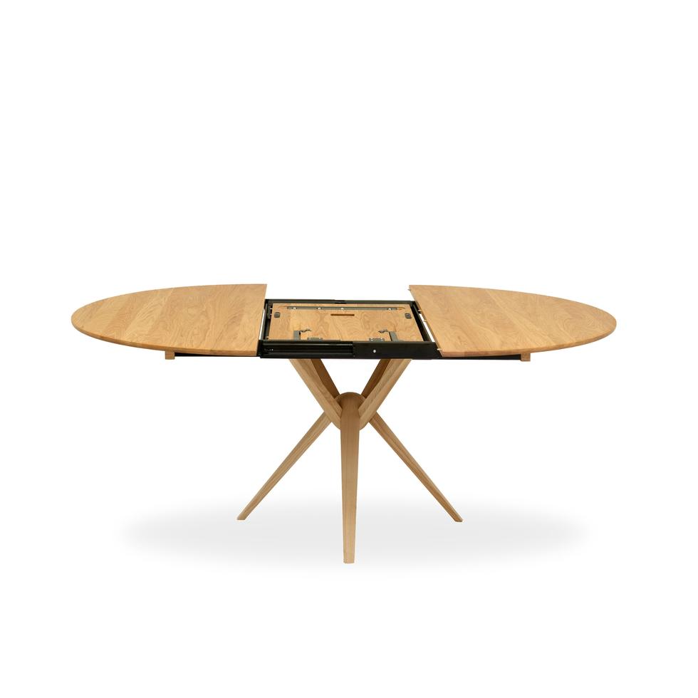 Rodam Nodi Extending Table shown in oak