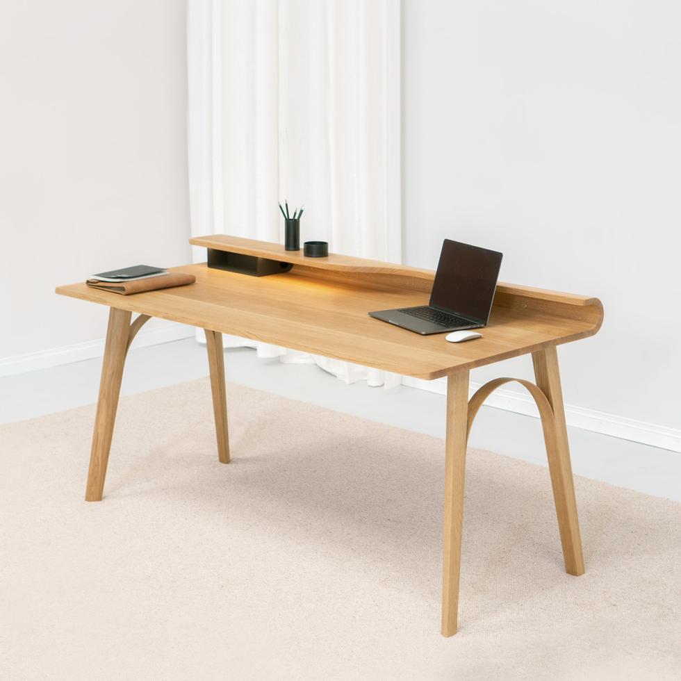 Rodam Arkus Secretary Desk shown in oak