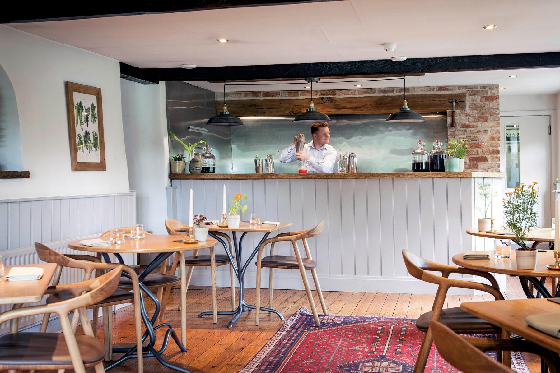 Bar and dining room, Black Swan, Oldstead